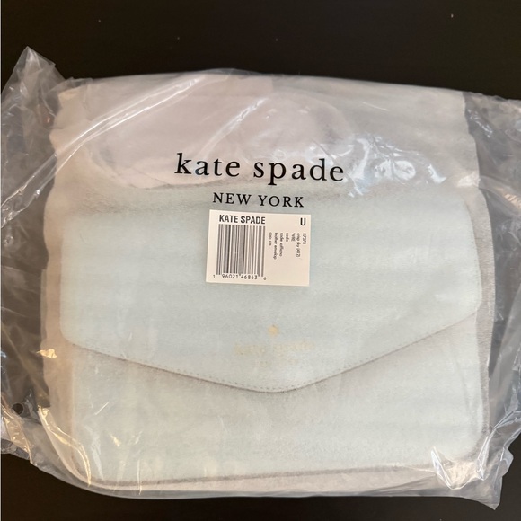 Kate Spade Sadie Envelope Crossbody Saffiano Leather - Crisp Sky NWT - Picture 2 of 2